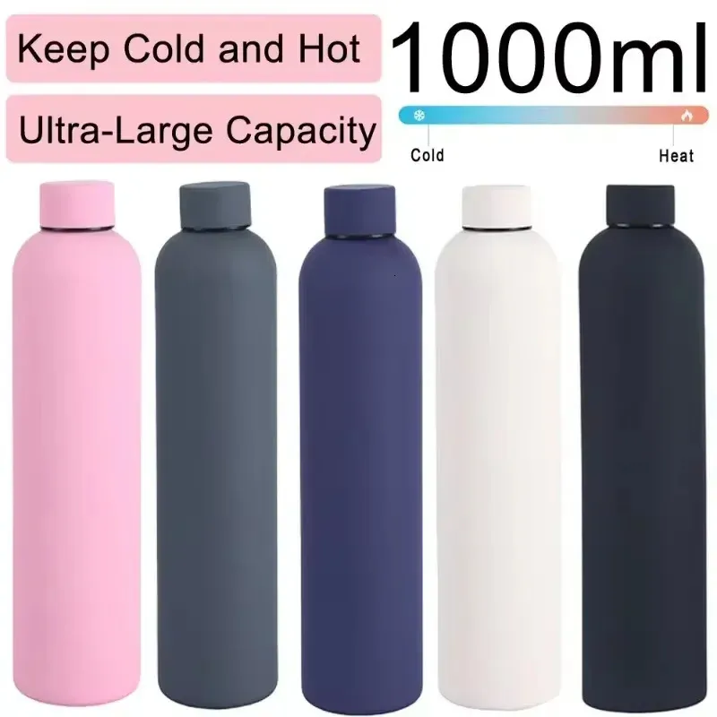 Double Wall Vacuum Insulated Stainless Steel Water Bottle - 1000ml ...