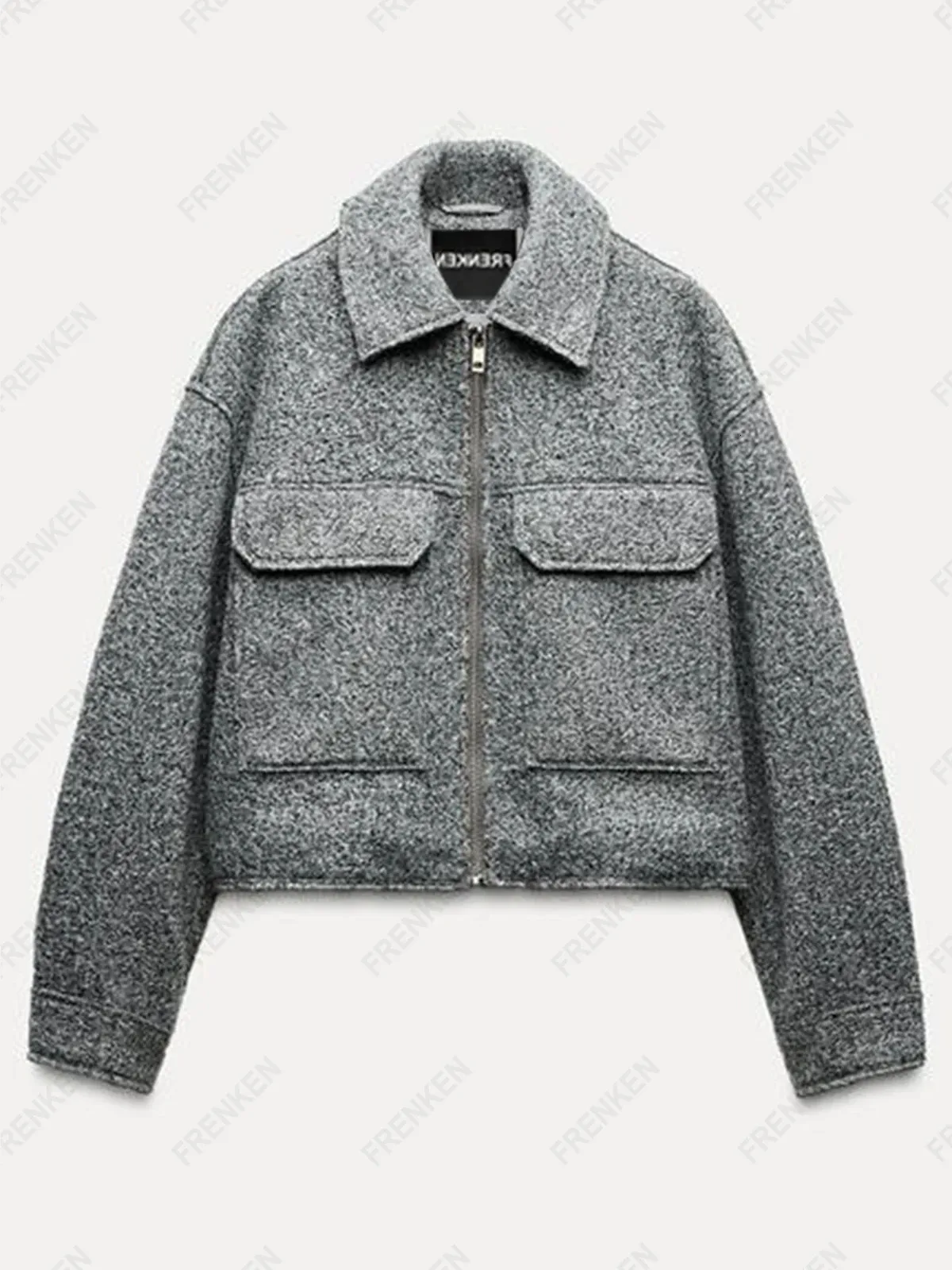 eaphi WOOL TWEED JACKET グレー　新品　未使用　ジャケット Buy Grey Signature Harris Tweed British Wool Blazer from