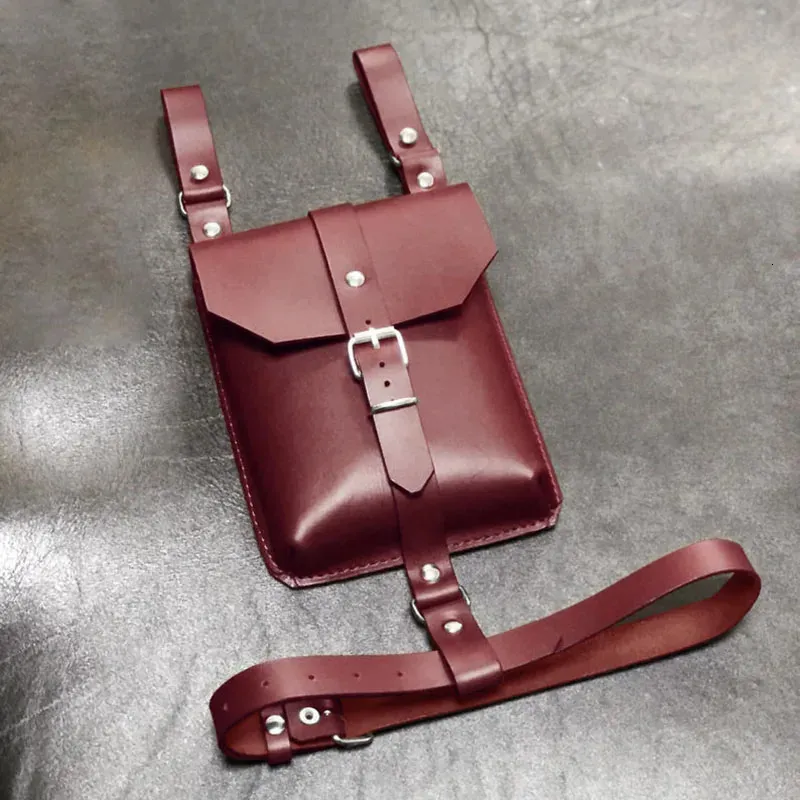 steampunk leather garter belt Steampunk Leg Harness Belt Bag Leather Phone Wallet Holster Gothic Garter  Thigh Strap Purse for Sports from Dhgate Waist Bags