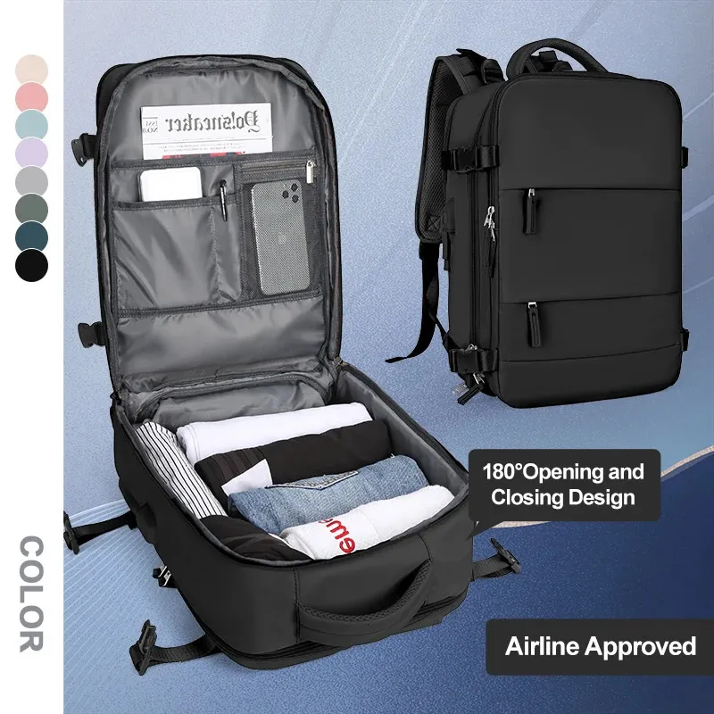 22 x 14 x 9 travel backpack Professional Laptop Crafted from water Best Women's Travel Backpack (Carry-On