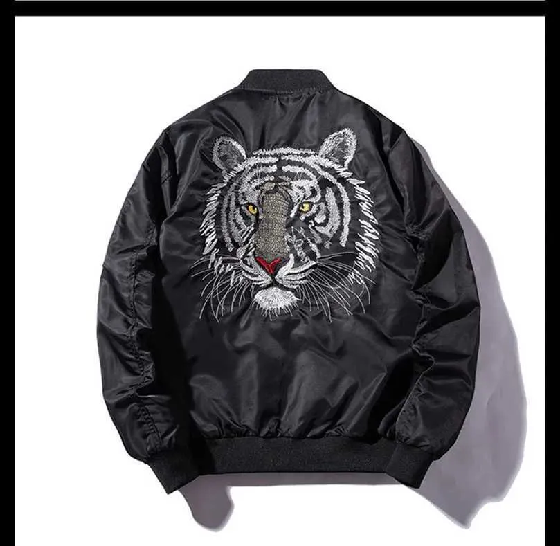 MQMYJSP High Street Men Sukajan Jacket Dragon Embroidered