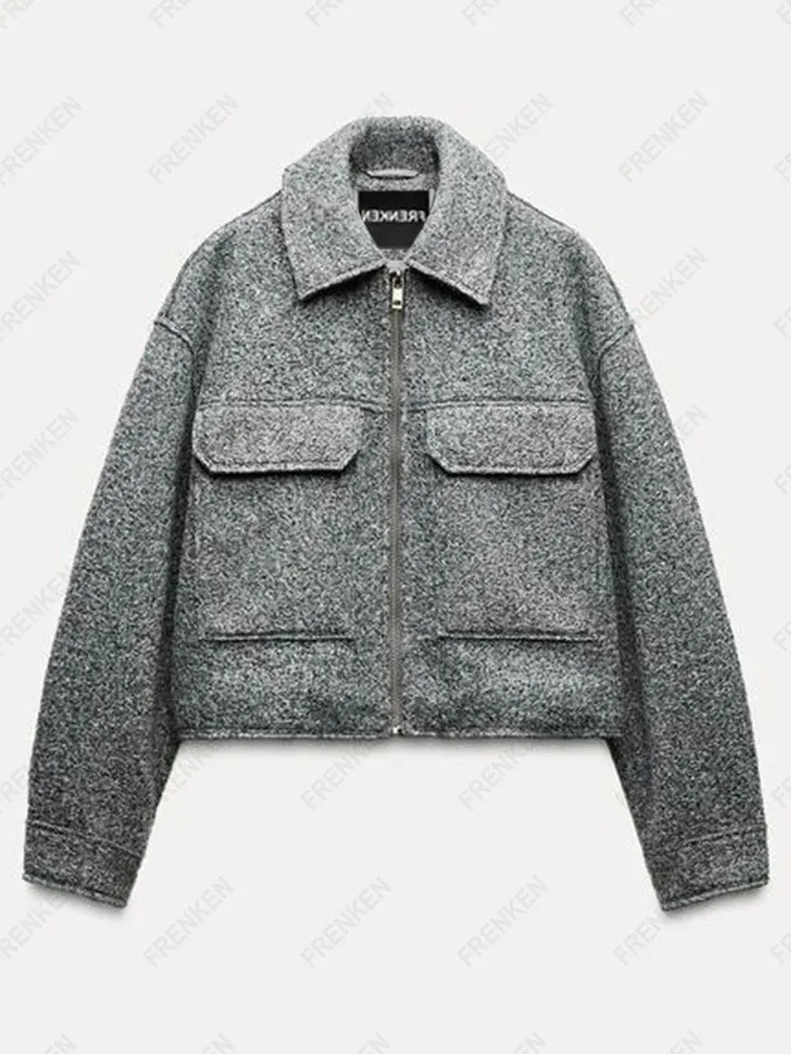 eaphi WOOL TWEED JACKET グレー　新品　未使用　ジャケット 2025年最新】Eaphi wool tweedの人気アイテム - メルカリ