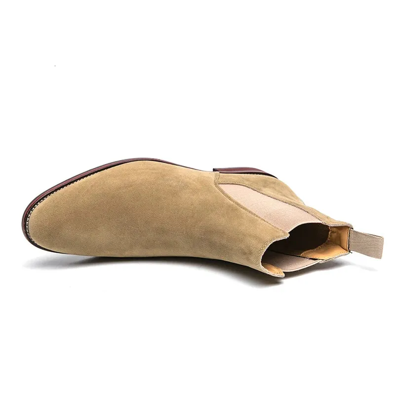 Chelsea boots heren high top business stijl met loopzool_voghion.com