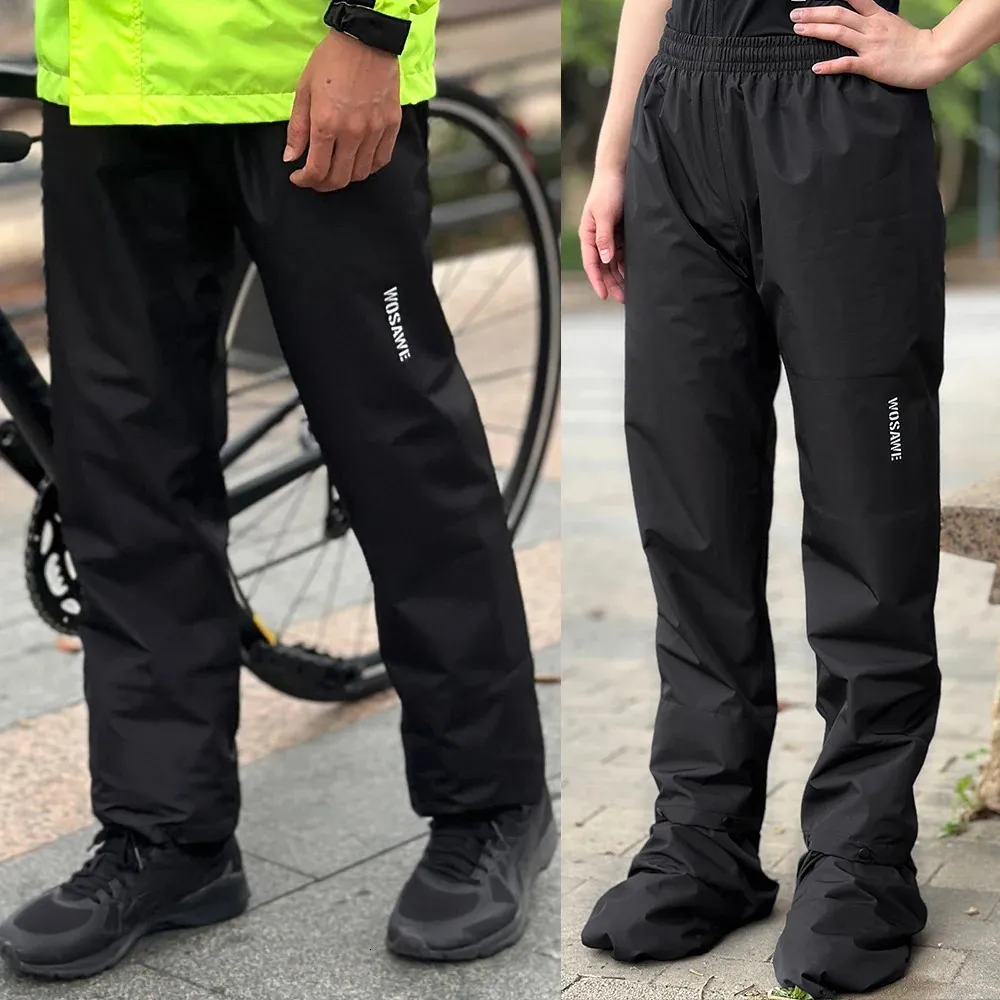 WUDEUI Mens Waterproof Trousers Lightweight Breathable Rain Pants