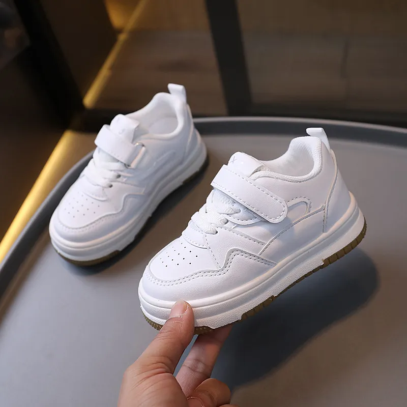 Zapatos Para Caminar A La Moda Blanca Para Niños: Zapatillas De