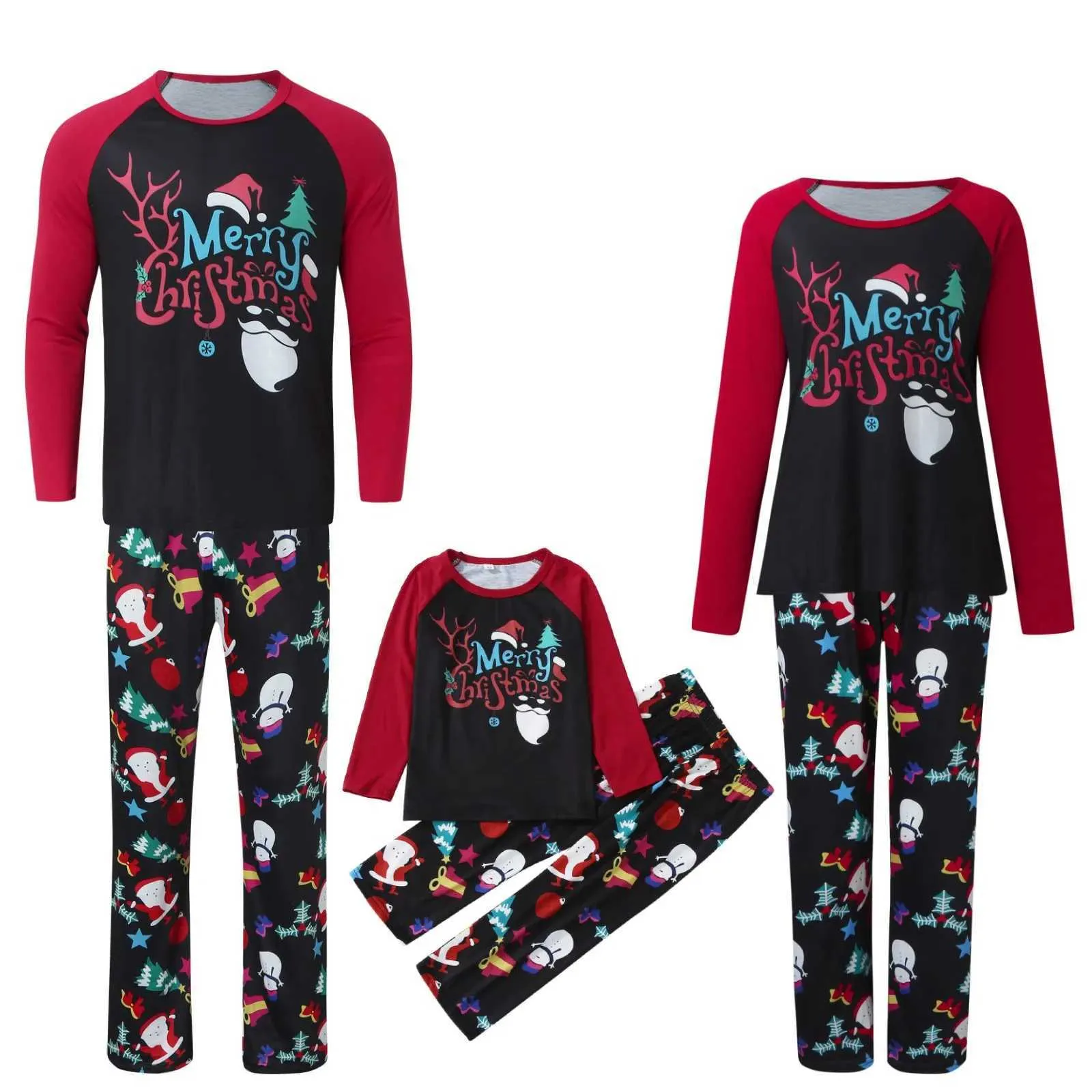 Matching Family Christmas Pajamas Set - Sleepwear, Red & White Plaid ...
