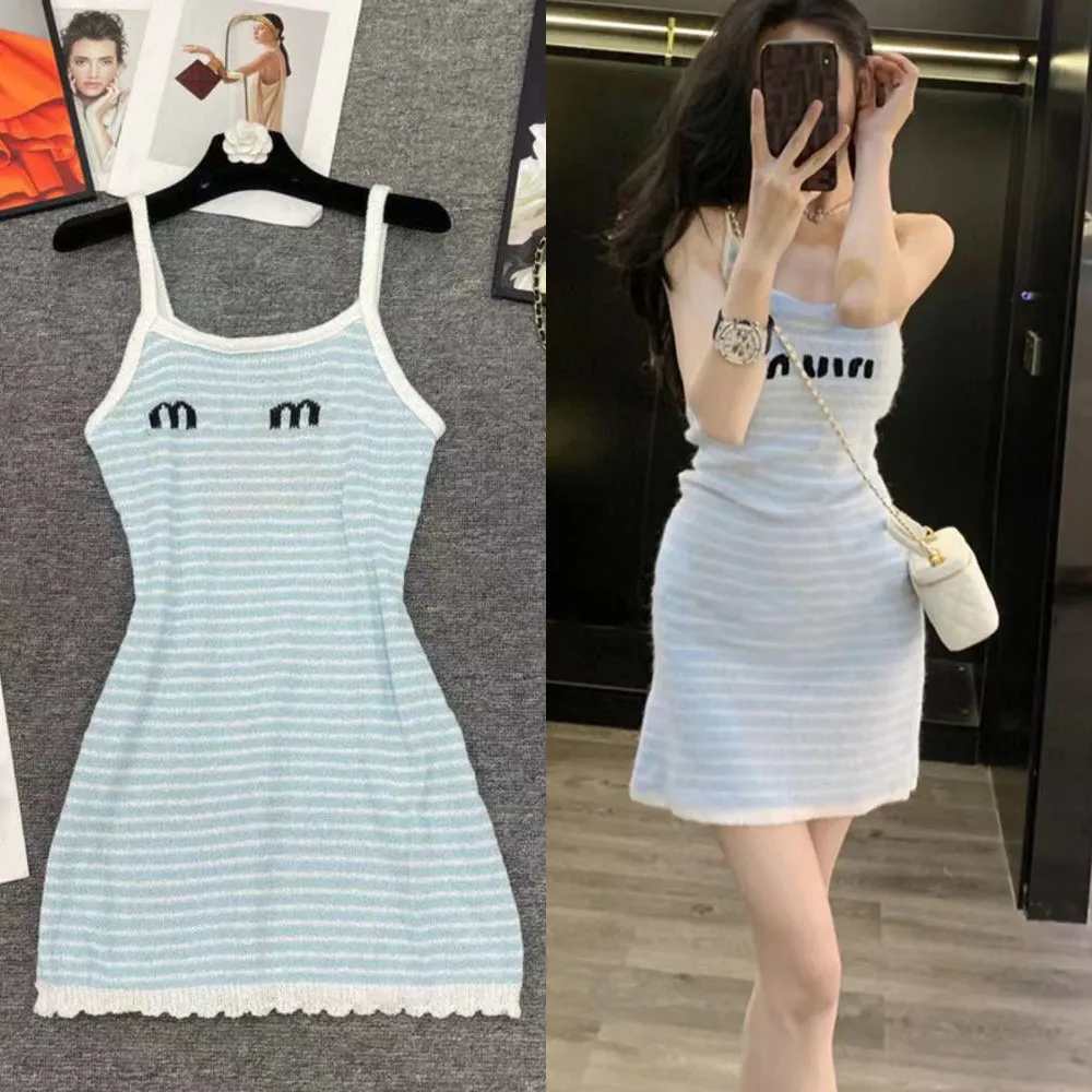Save Big on Bulk Womens Vest Dresses Ladies Sleeveless Vest Dress: Women's  Striped Vest Top Casual Short Skirt Outfit Slim Fit, Printed Design,