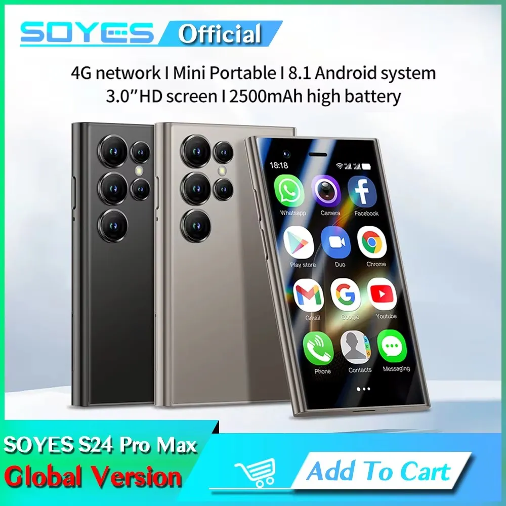 SOYES S24 PRO MAX 4G Mini Smartphone 3.0 pouces 2GB 16GB Double Caméra SOYES S24 PRO MAX 4G Mini Smartphone 3.0 pouces 2GB 16GB Double Caméra