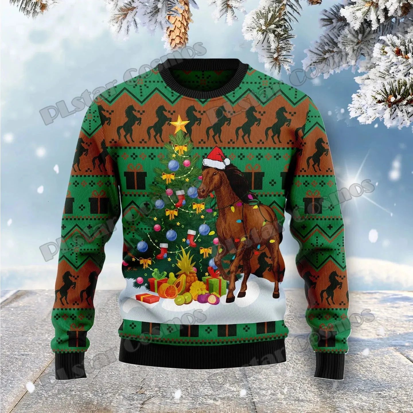 Maglione Di Natale Unisex Stampato In 3D, Pullover A Maglia Casual