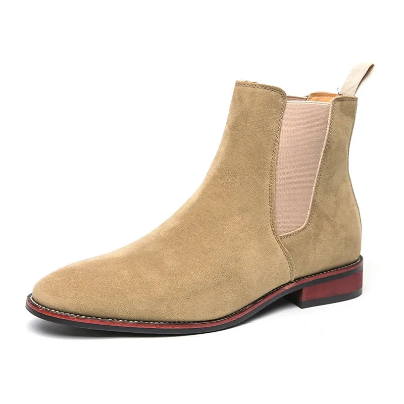 Chelsea boots heren high top business stijl met loopzool_voghion.com