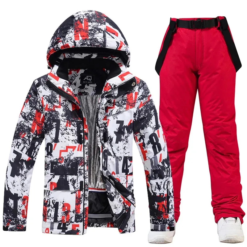 Mens Plus Size 3XL Winter Super Warm Ski Suit Ski Jacket Pants Windproof And Waterproof Mens Ski Suit 241022 From 45 8 DHgate