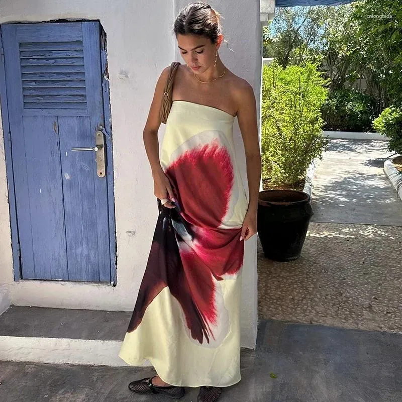 Strapless Floral Print Maxi Dress With Backless... From Cnlongbida, $18.91 In Bulk | DHgate.Com Strapless Floral Print Maxi Dress With Backless... From Cnlongbida, $18.91 In Bulk | DHgate.Com