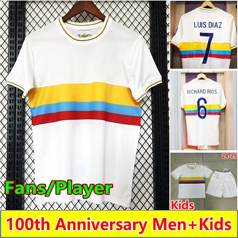 Save Big on Bulk Colombia Jersey 100 Years 2025 2026 Colombia Centenary  Soccer Jersey 100 Years Anniversary 25 26 James LUIS DIAZ  Copa