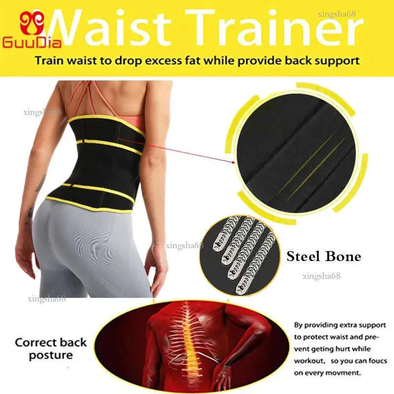 Women's Sauna Sweat Belt for Weight Loss Tummy Control Waist Trainer  Girdle, Body Shaper Corset