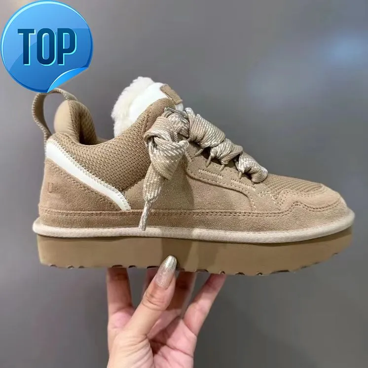 designer lowmel boots trainers casual shoes sneakers womens baskets sand wool sheepskin winter canvas cold genuine leather suede runner sneakers