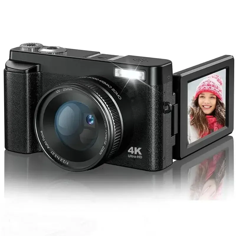 4K Digital Camera: 48MP Vlogging Camera with Flip Screen for Stunning Videos and Photos dh911125171