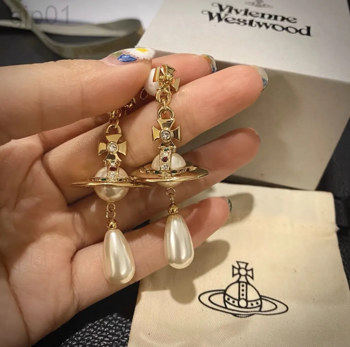 Pearl Drop Earrings Vintage Vivienne Westwood Jewelry Westwood