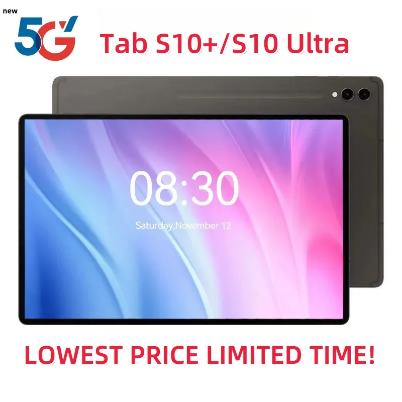 S10 Ultra Tablet PC lightweight Call Learning Portable Office Computer Smartphone 2-in-1 Touch Screen Multitasking Device for Work & Study with Full HD Touchscreen