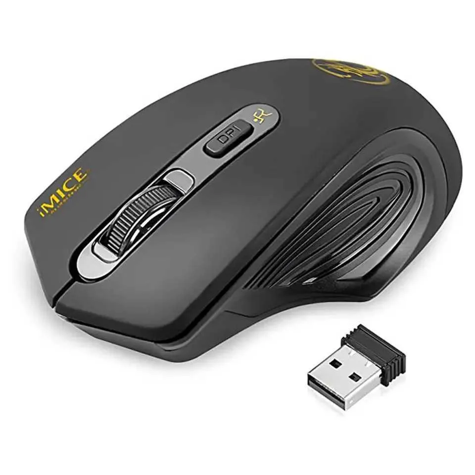 ONE-UP Wireless Mouse - 2.4G 6-Button Ergonomic Design With 800-1200-1600 DPI (Black)