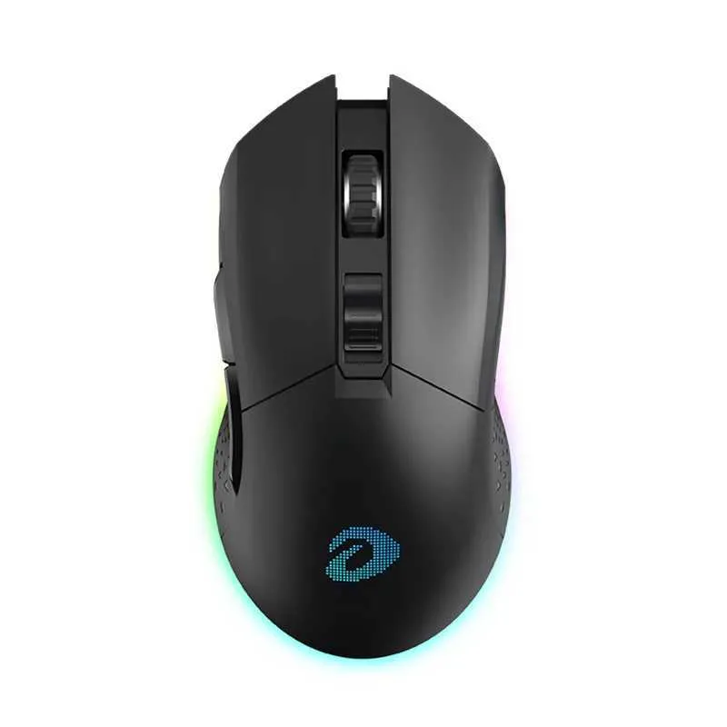DAREU Dual Modes Gamer Mouse RGB 2.4G Wireless Wired Gaming Mice Built-in 930mAh Recharging Battery with Macro Set for PC LaptopLX241024