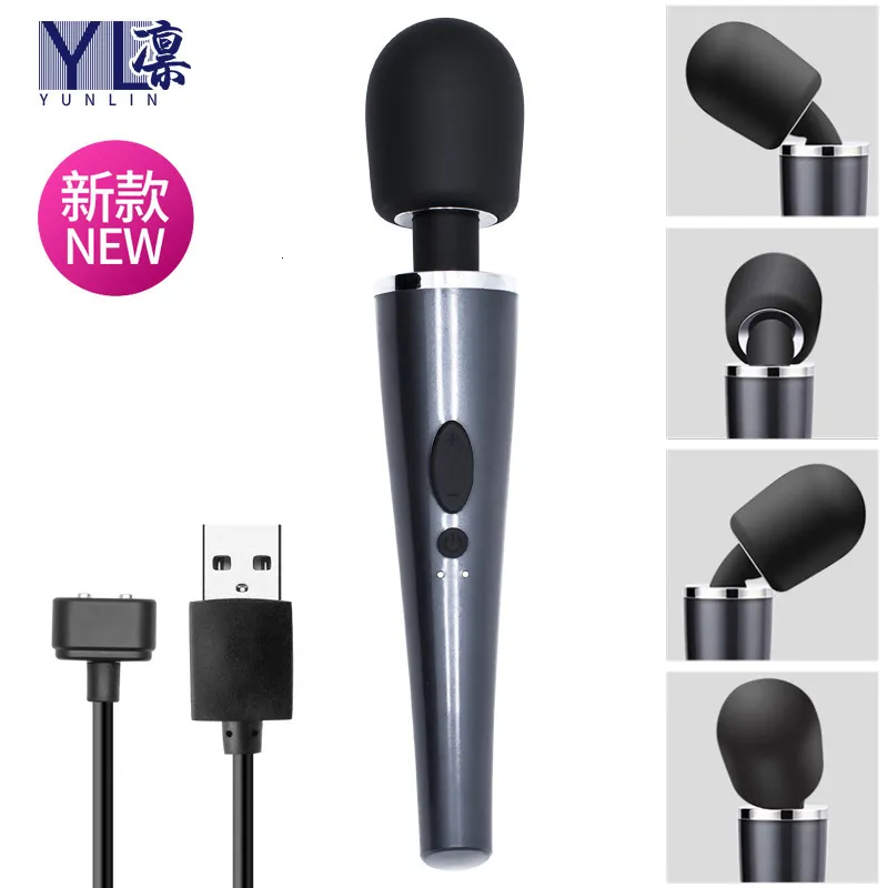 realistic vibrating p spot massager Intimate™ USB Charge Powerful Clit Vibrators For Women AV Magic Wan