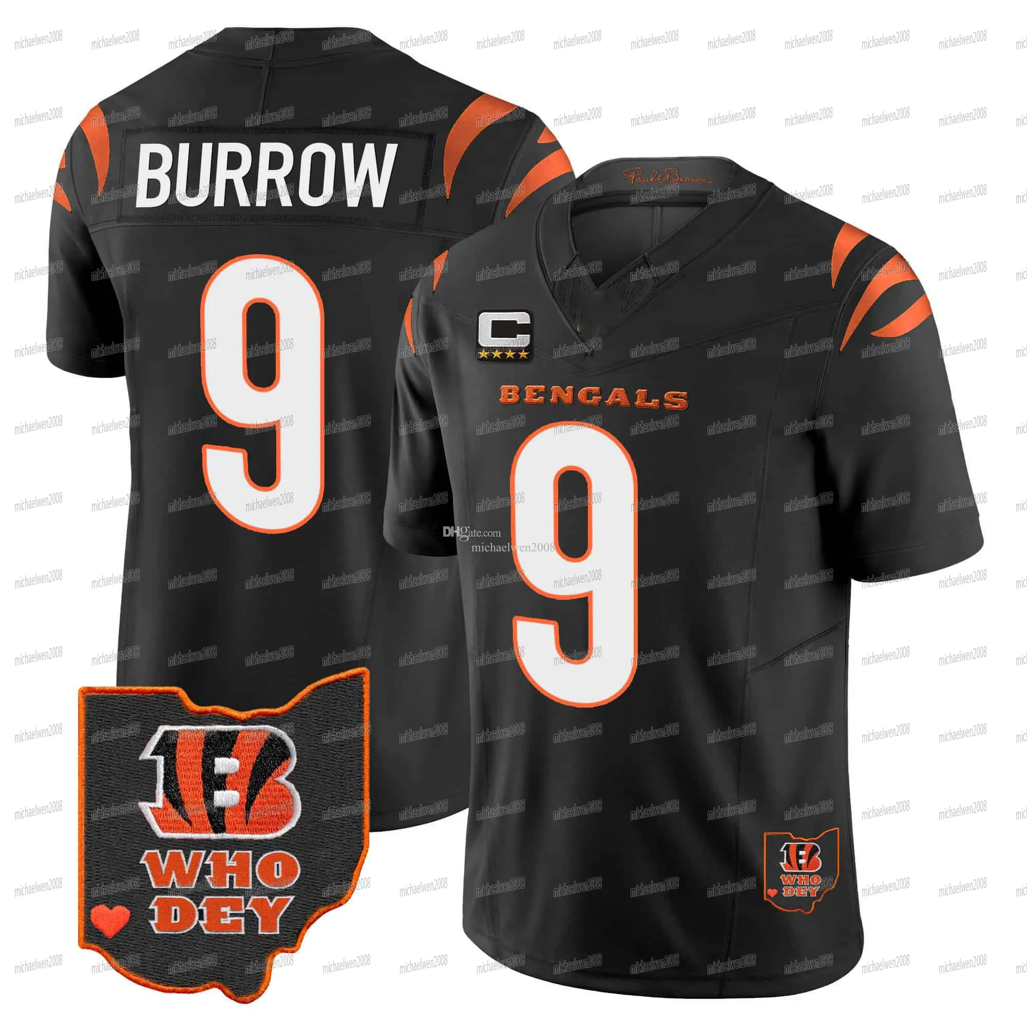Nfl Jerseys Joe Burrow Jersey Amazon JOE BURROW Unsigned Custom