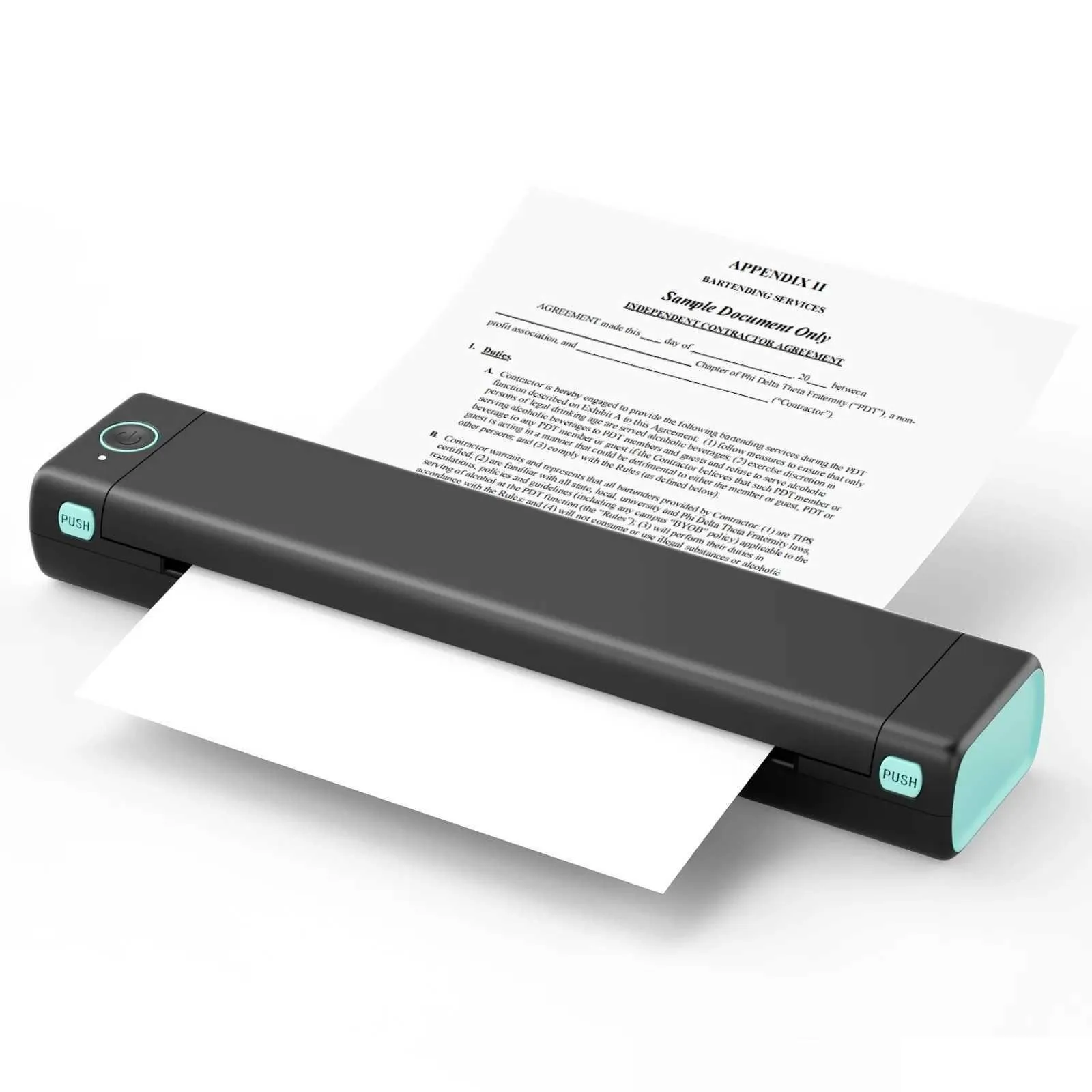 Printers M08F Portable Bluetooth Printer Supports Continuous Of Tattoo Transfer A4 Printing Paper Y240617V65R Drop Delivery Computers Otqhy