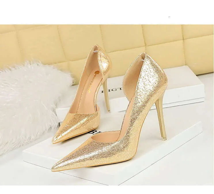 Womens Korean Fashion Pointed Toe Hollow Side Cutout High