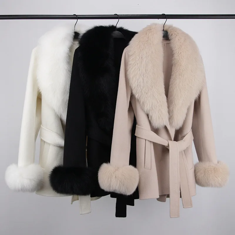 Poncho Femme Fourrure Poncho Légant Manteau, Cape En Fausse Fourrure Manteau De Laine Manches Poncho Fourrure