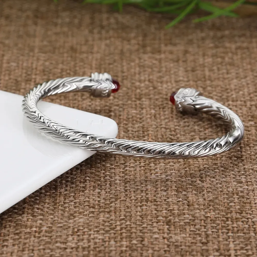 SILVER925 WIRE DESIGN BRACELET/シルバー/バングル 925 Silver Designer Wire Silver Cuff Bracelet Womens With