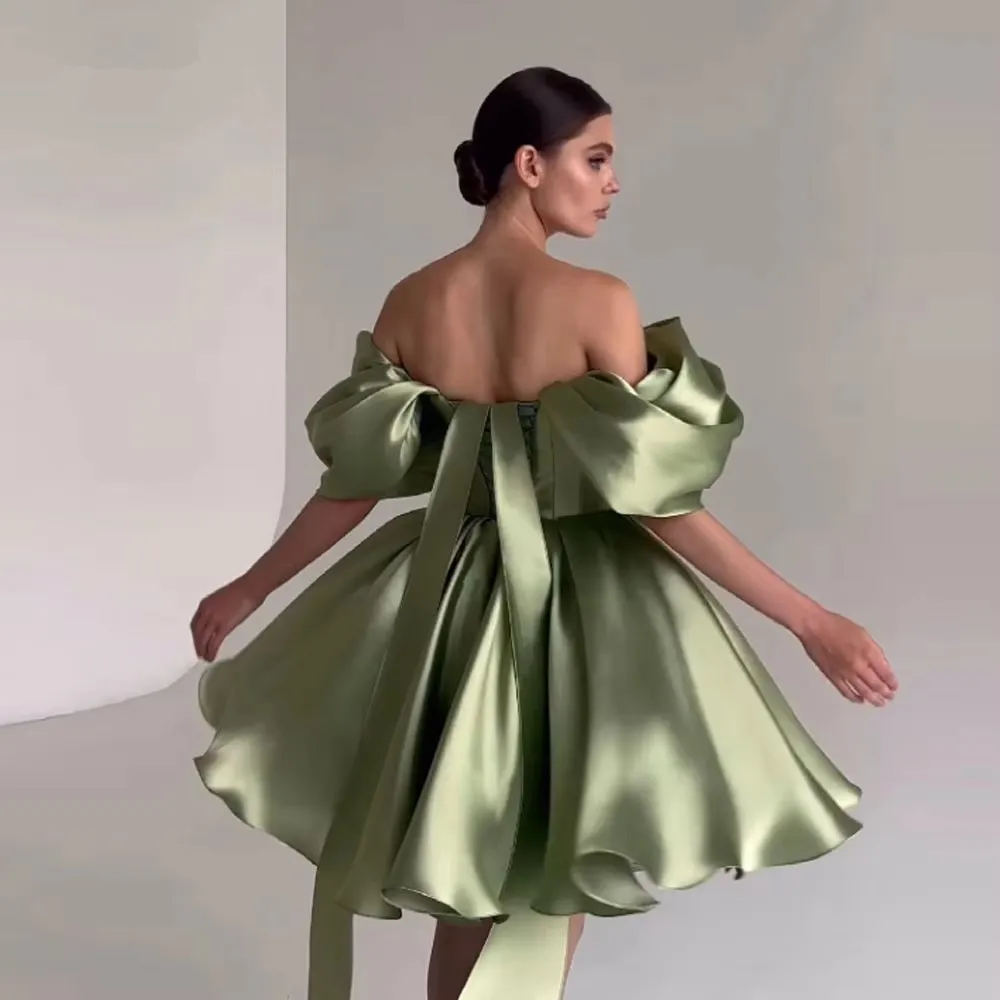 slim fit dress slacks Green Embroidered Eyelet Off Shoulder Short Sleeve Dress main image 0