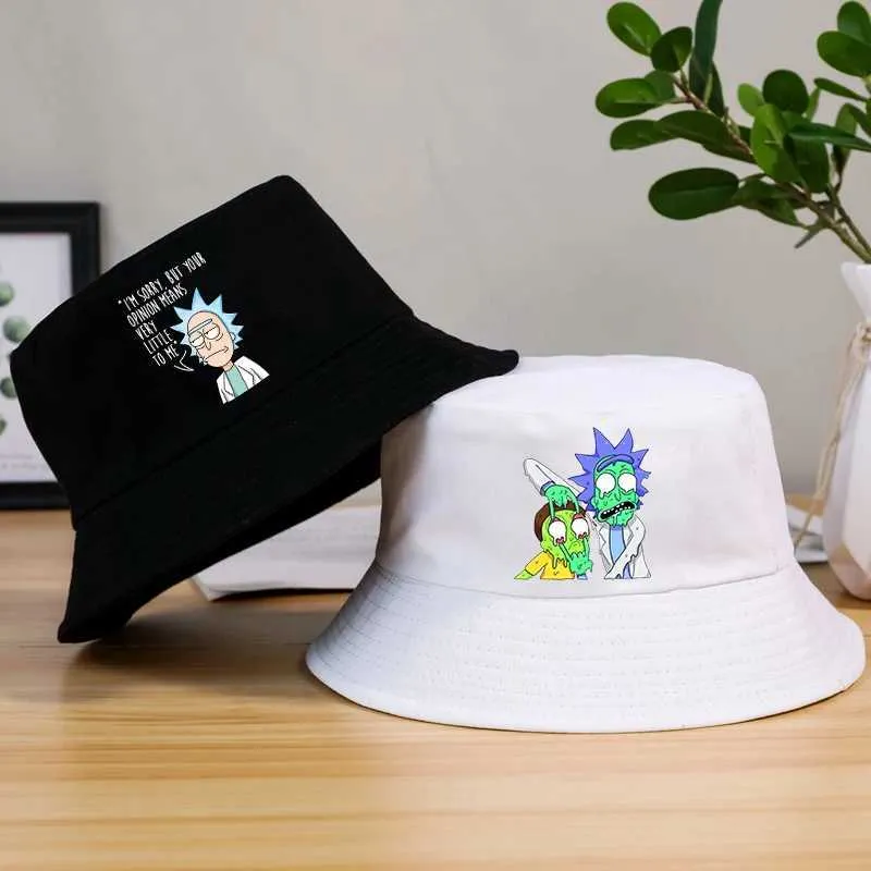 Anime Hats Unisex Graphic Bucket Hat Comfortable Cotton Fishermans