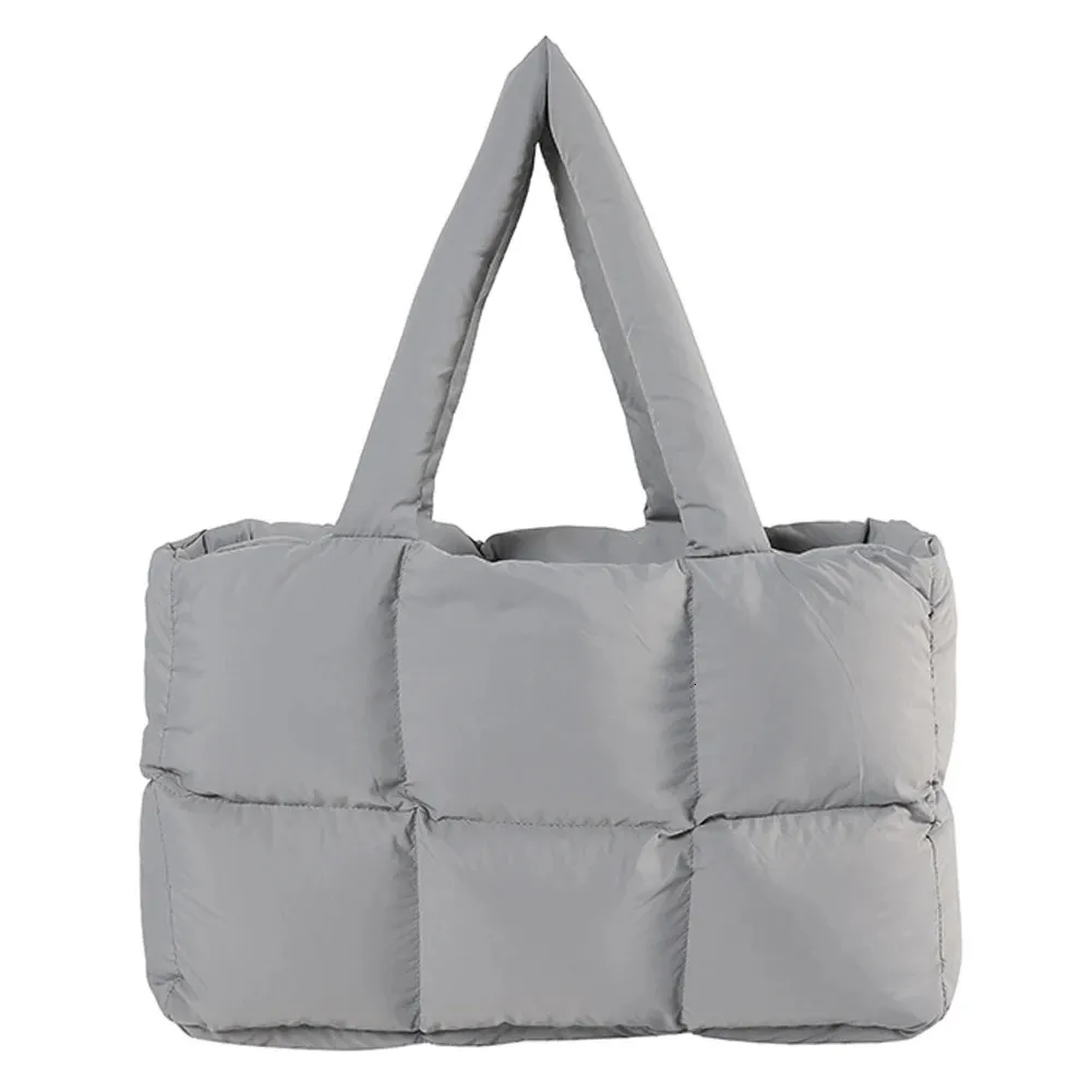 Puffer Tote Bag For Women - Quilted Crossbody Shoulder Bag, Oversized Puffy Cloud Bag, Trendy 2023 Style 1 thumbnail image