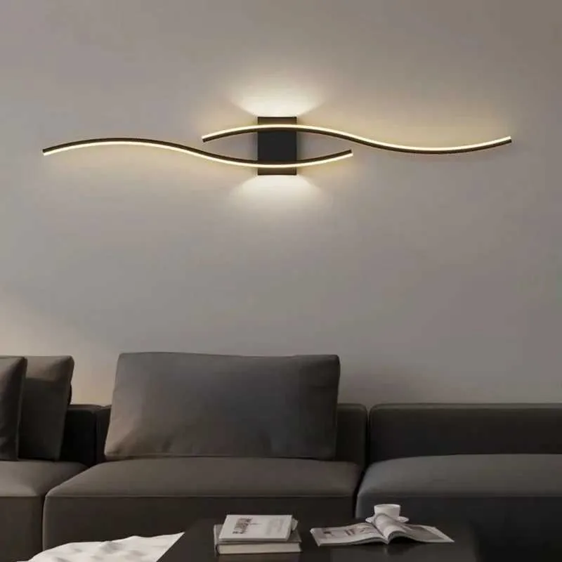 Modular LED Wall Lamp Long Strip Wall Lamp TV Background Decoration ...