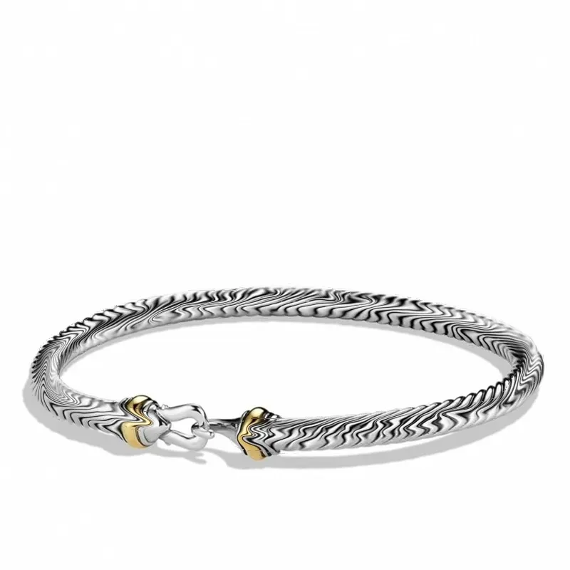 SILVER925 WIRE DESIGN BRACELET/シルバー/バングル 925 Silver Designer Wire Silver Cuff Bracelet Womens With