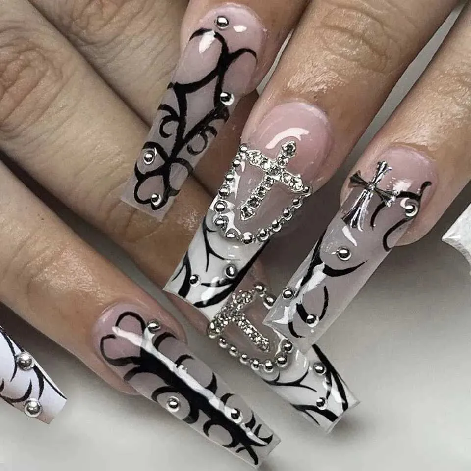 French Fake Nails Set with Nail Glue and Nail File W250919 from Dhgate ...