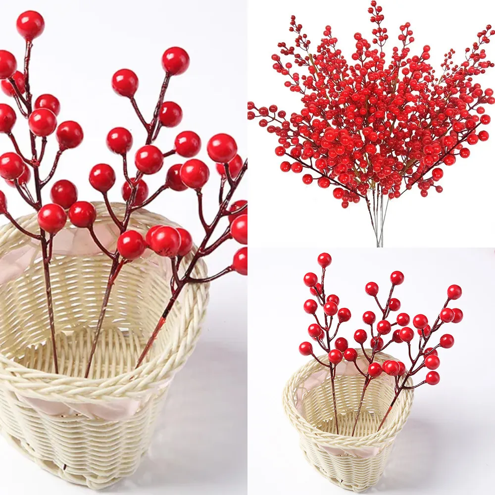 Christmas Artificial Greenery: Set Of Artificial Red Berry Stems, Festive  Novelty Christmas Decorations For Holiday Home Decor, Party Accents, 10  From Hometool_company, $5.52 | DHgate.Com, image size:1000x1000