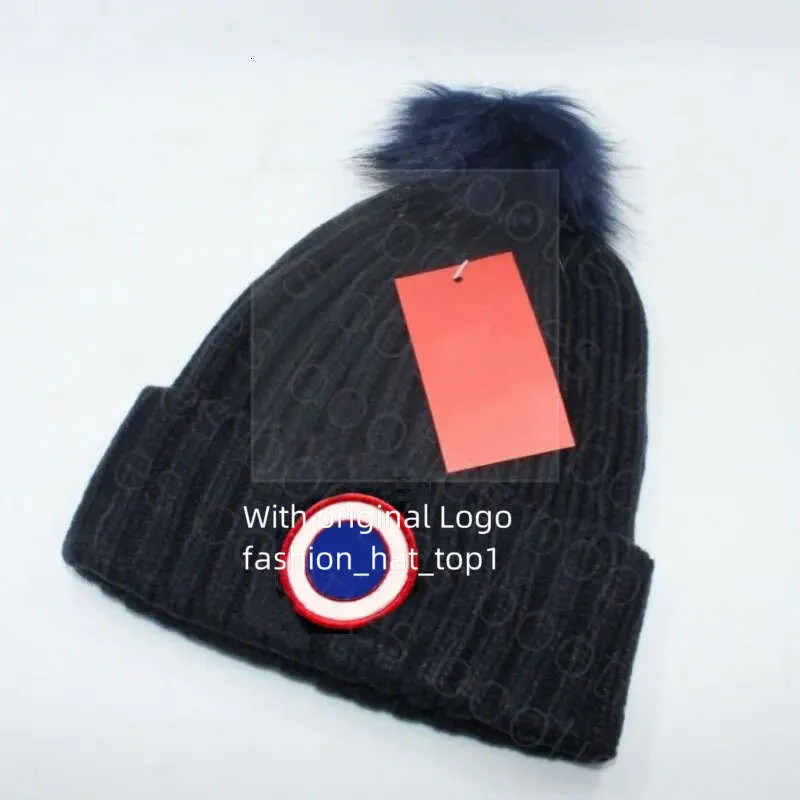 Canada Goose Fur Bobble Hat Designer Canada Goose Beanie Hat For