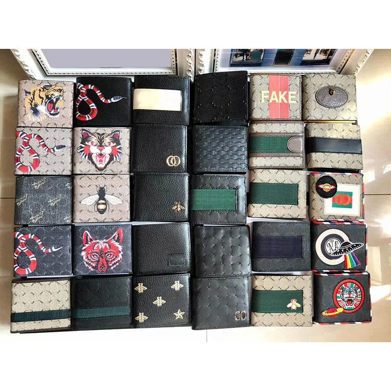 Designer Unisex Leather Bee Wallet With PVC Coating And Box