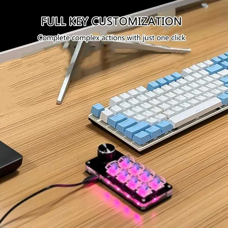 Programmable Line Keys Programmable Macro Keyboard with Customizable Settings - 9/10/12/15 ...