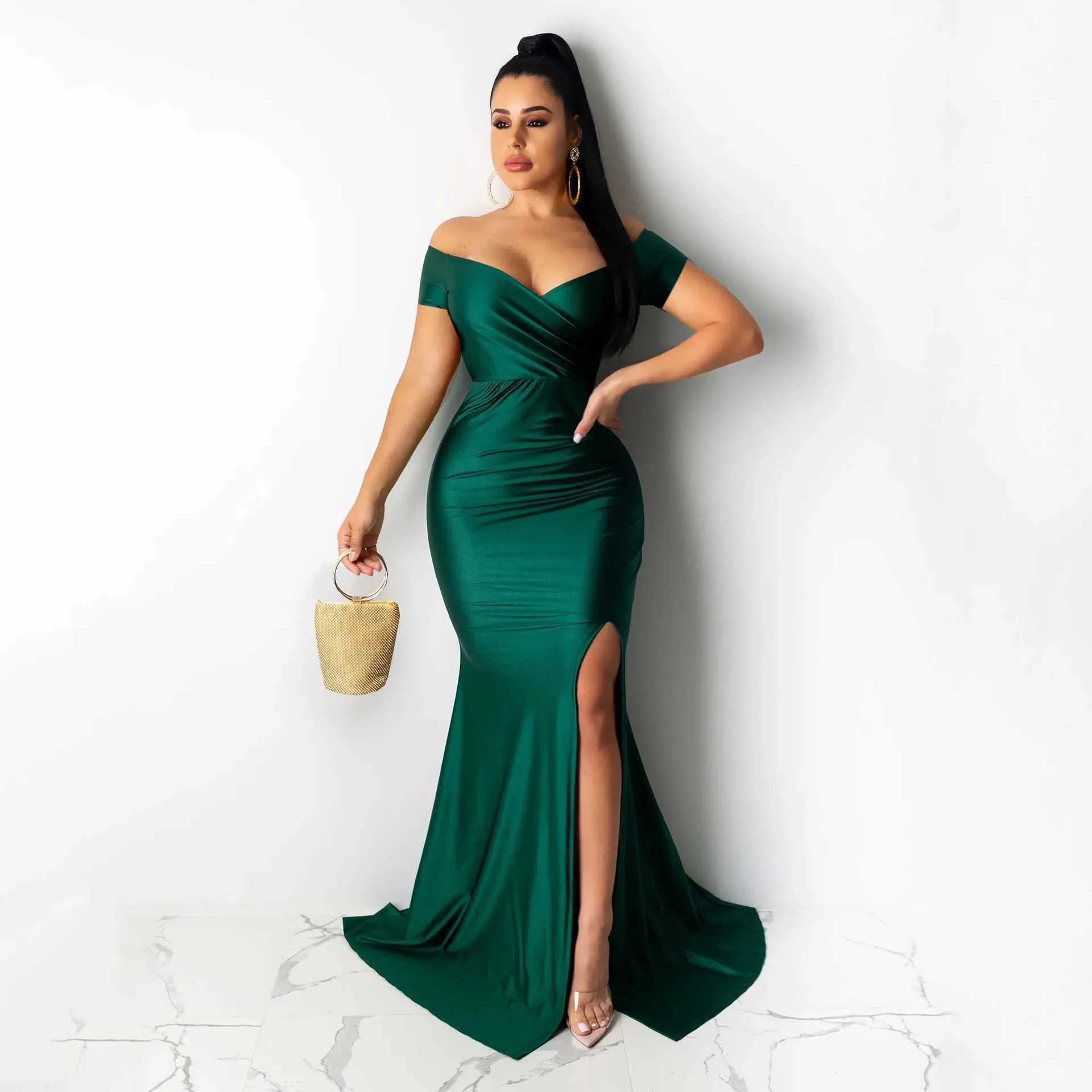 chinese dress ladies Tiered Cotton Maxi Dress for Tall Women – Liv Tall main image 0