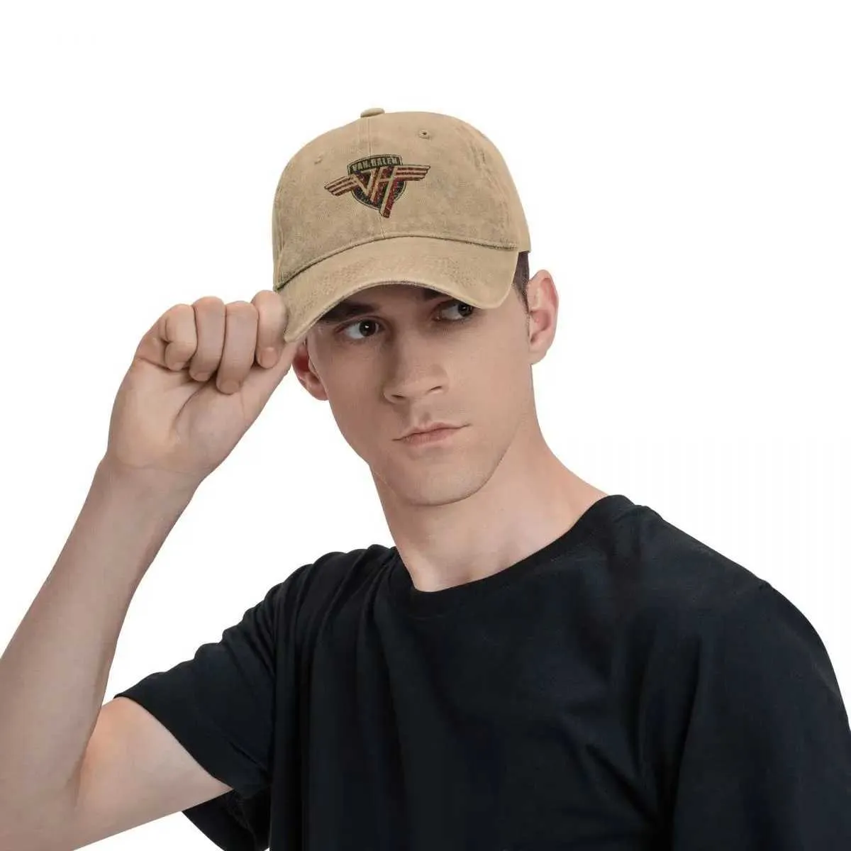 Mens Retro Baseball Hat Adjustable Distressed Washed 