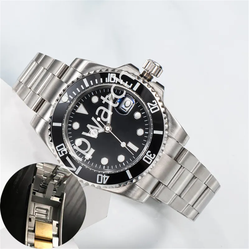 Men s Automatic Mechanical Ceramic Watch 41mm Stainless Steel Glide Buckle Sapphire Watch
