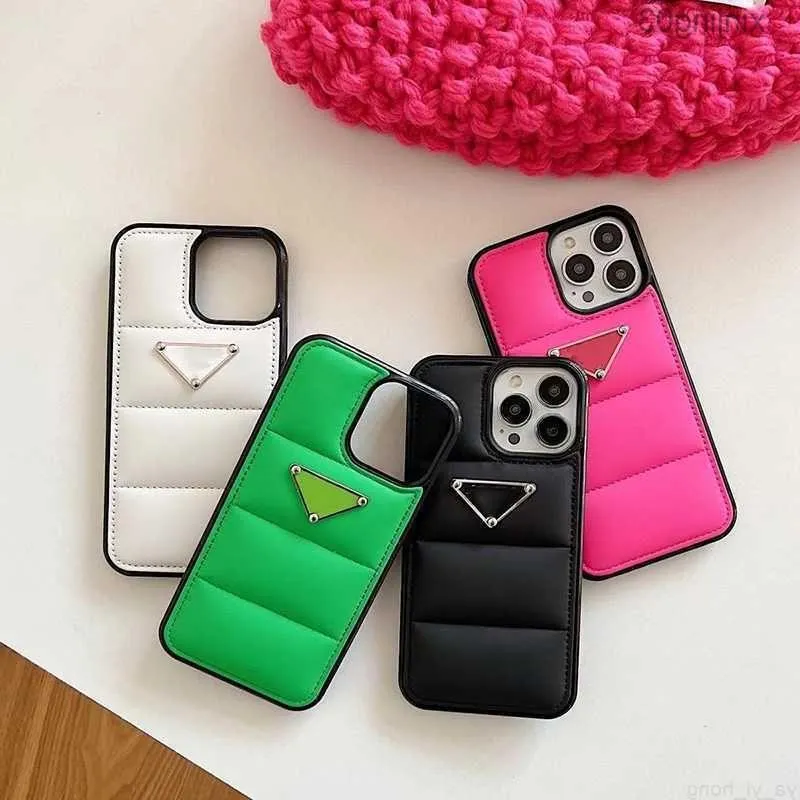 Diagonal Rope Card iPhone Case - Half Leather, Trendy Design for 13 Pro ...