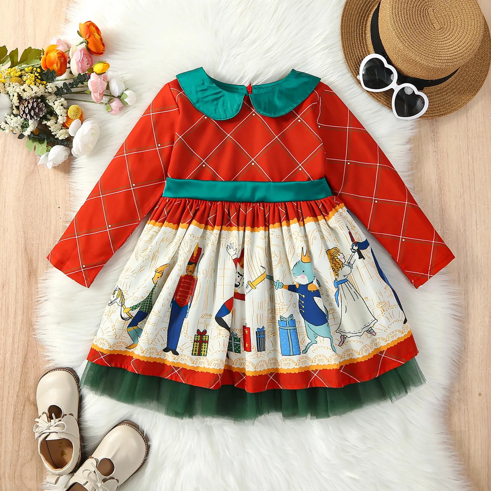 white christmas dresses Luxury Heirloom Gingerbread Dress Holiday Portrait Outfit main image 0