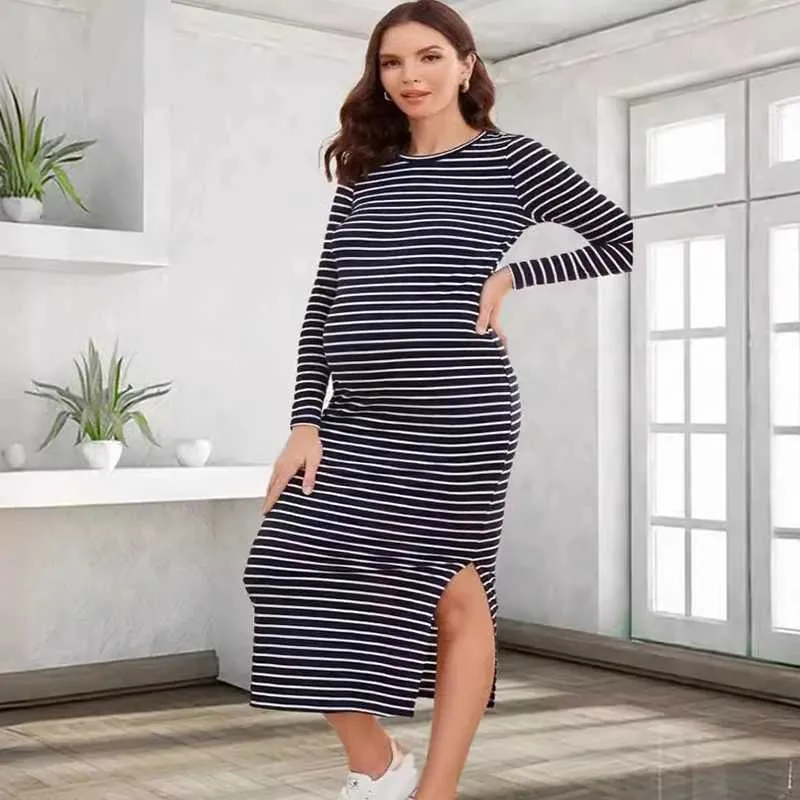 Breathable Striped Maternity Dress: Comfortable Summer Wear for Pregnant  Women - Shop Now! from Dhgate Maternity Dresses - price 30.89
