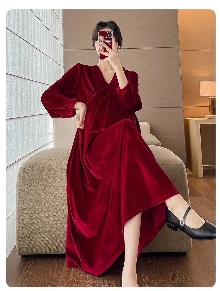 Velour maternity dress new arrivals