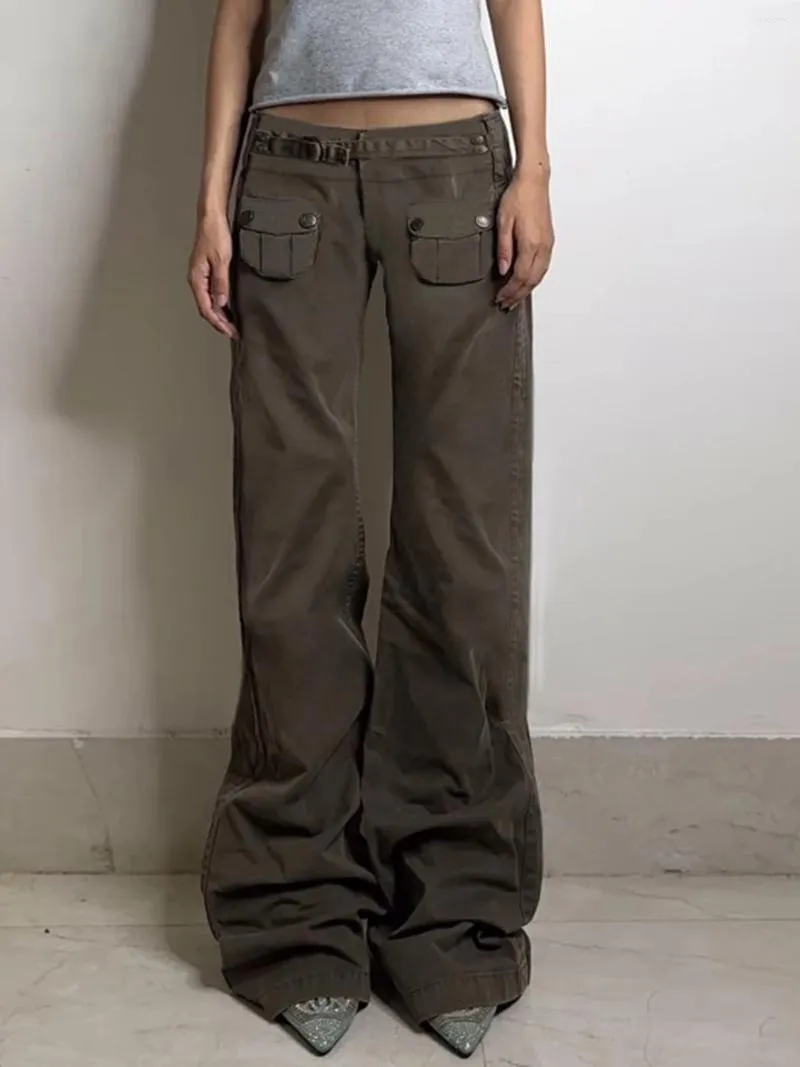 Save Big on Bulk Womens Cargo Jeans With Pockets Vintage Cargo Pants: Low  Rise Baggy Jeans Y2k Style With Chic Belt, Denim Straight Leg 2000s Baggy 