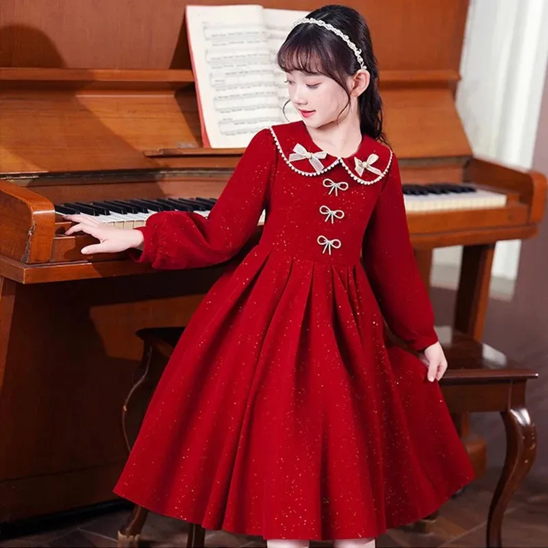 white christmas dresses Carlin Girls Christmas Tree Dress