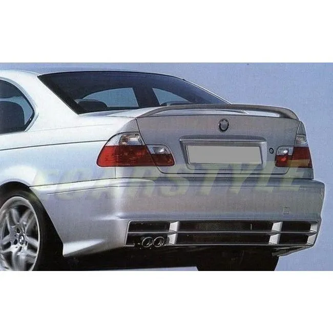 Rear Trunk Spoiler Enhanced Aerodynamics M4 Style Sporty Look Trunk Lid - View #2